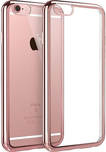iPhone 6s case,TycoonYu Premium Clear Soft Plating TPU Fashion Silicone Case for iPhone 6 &amp; iPhone6s(4.7 inches)--Rose Gold