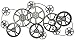 Bellaa 21833 Metal Wall Art Movie Reel Hollywood Gifts Artist Director 39 inch Abstract Modern Contemporary Geomentry Industrial Gear Steampunk Home Decor