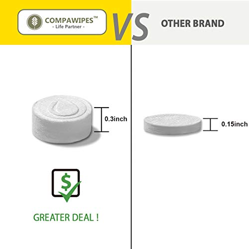 Toilet Paper Tablets Compressed Towels - Reusable Toilet Wipes Camping Toilet Paper Travel Wipes Coin Tissues Survival… - Image 5