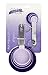 COOK With COLOR 8 Piece Nylon Measuring Cups and Measuring Spoon Set with Stainless Steel Handles (Lavender)