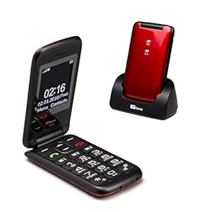 TTfone-Nova-TT650-Big-Button-Flip-Folding-Mobile-Phone-Easy-and-Simple-to-use-Pay-as-you-go-Red-Giff-Gaff TTfone Nova TT650 Big Button Flip Folding Mobile Phone - Easy and Simple to use - Pay as you go (Red, Giff Gaff)