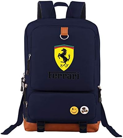 Xintaishirunjinluyoufazhany Ferrari Backpack Outdoor Hiking Daypacks Laptop Backpacks for Men Women Travel Rucksack Large Capacity College Bookbag