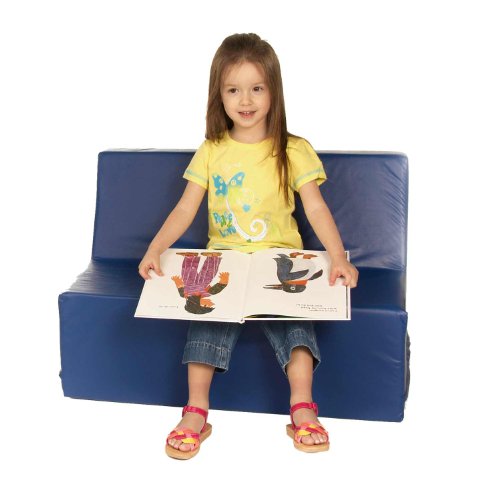Foamnasium Straight Back Sofa, Blue - Thumbnail 2