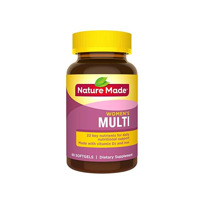Nature Made Multivitamin For Her, Women's Multivitamin for Nutritional Support, 60 Softgels, 60 Day Supply
