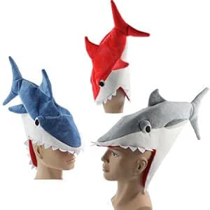 Halloween Funny Originality Aquarium Shark Piranha Fish hat Plush Toy Stuffed Plush Cap Cosplay Hat for Children Adult Gift 15