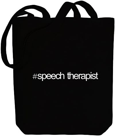 Idakoos Hashtag Speech Therapist - Occupations - Canvas Tote Bag