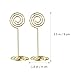Artliving 12pcs Place Card Holder Memo Holder Clip Photo Holder Table Number Holder Round Shape Gold