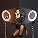 LimoStudio 14-inch Diameter LED Ring Light, Continuous Lighting Kit, 5500K, Good for Beauty Facial Shoot, Light Stand Tripod, Cell Phone Spring Clip Holder, Photo Studio, AGG2028V6