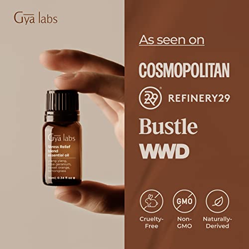 Gya Labs Stress Relief Essential Oils for Diffuser 100 Pure Therapeutic Grade Stress Away