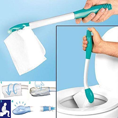 Extended Wiper, Putars Bottom Bum Wiper Toilet Incontinence Aid Obese Elderly Disability for Individuals Older Recovering from Surgeries or Suffering from Back Injuries