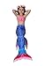 Wentas Girls Princess Sparkle Mermaid Tail 3pcs Sets Swimmable Bikini Swimwear