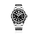 cofuo Mens Stainless Steel Band Analog Quartz Watch Dress Wrist Unique Business Casual Waterproof Watches Classic Calendar Date Window - Black