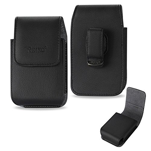 Vertical Leather Case for Sprint Kyocera Torque with Belt Clip and Magnetic Closure. Comes with Stylus Pen.