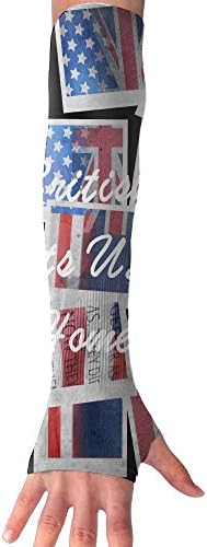 British Roots USA Home Grown UK Flag MapOutdoor Sports Armguards Sun Protection Arm Bike Arm Guard Protective Arm Fast Sweat Fast Dry