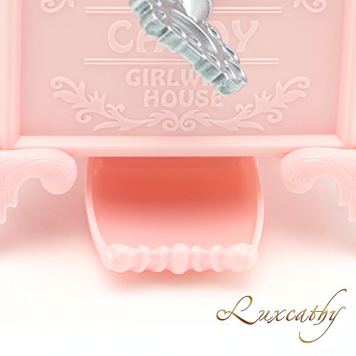 Luxcathy Gumball Bank Candy Dispenser Vending Machine for Party, Candy/Chocolate/Jelly Bean Storage, Gift - 7.2" Height 3" Wide (Pink) - Thumbnail 5