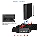 Kootek Vertical Stand for PS4 Pro with Game Storage and Cooling Fan Dual Controller Charger Station for Sony Playstation 4 Pro Dualshock 4 Controller (Not for Slim/Regular PS4)thumb 3