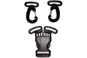 PONINI Replacement Parts/Accessories to fit Baby Jogger Strollers and Car Seats Products for Babies, Toddlers, and Children (Harness Buckle w Clips) 3D+Clips