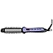 Berta Curling Iron Brush Professional Travel Dual Voltage, Hair Curler 3 in 1 Round Hot Ceramic Toumaline, Hair Straightener Heat Curling Wand Salon, Flat Iron LED Anti-Scald Cool Tip, Purple