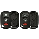 KeylessOption Keyless Entry Remote Car Key Fob Case Shell Pad Replacement for KBRTS005 (Pack of 2)