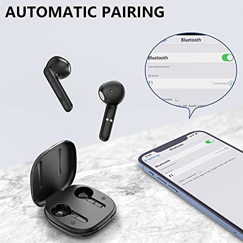 Cuffie Wireless, Cuffie Bluetooth con Audio Premium, Cuffie Audio Stereo Hi-Fi Wireless, 20 Ore di Riproduzione Cuffie Bluetooth In-Ear con Microfono, IPX5 Waterproof