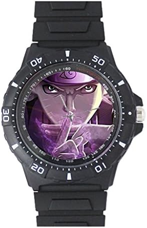 Custom Animation Naruto Black Plastic High Quality Watch