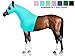 Derby Originals Lycra Stretch Horse Hoods with Zipper - Multiple Colors and Sizes (Large, Caribbean Blue)