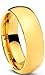 Charming Jewelers Tungsten Wedding Band Ring 7mm Men Women Comfort Fit 18k Yellow Gold Dome Polished Size 7.5