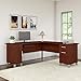 Bush Furniture Somerset 71W L Shaped Desk, Hansen Cherry