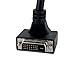 StarTech.com 6 ft 90 Degree Upward Angled Dual Link DVI-D Monitor Cable M/M - Male to Male 25 pin DVI-D Video Cable Black 6 Feet 2560x1600 (DVIDDMMTA6)