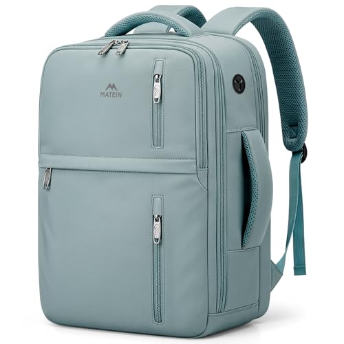MATEIN Ryanair Hand Luggage 40 x 30 x 20 cm with Wet Compartment, 24 L Backpack, Hand Luggage, Aeroplane, Lightweight, Peacock Green, Casual