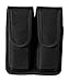 BIANCHI Patroltek 8002 Double Magazine Pouch with Hidden Snap, Nylon, Black