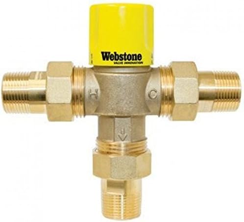 Webstone 74102W - 1/2 MIP Lead Free Thermostatic Mixing Valve