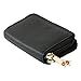 Alpine Swiss Womens Accordion Organizer Wallet Leather Credit Card Case ID,Black,One Size