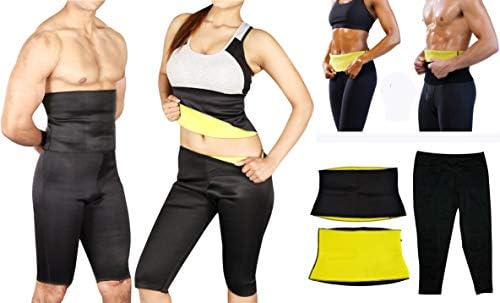 Gadgets Appliances Free Henna Shampoo with Sweat Belt Waist Tummy and Tights Get in Shape Fitness Belt Pant for Men Women AB Slimming (Free Henna Shampoo Worth of Rs.199)