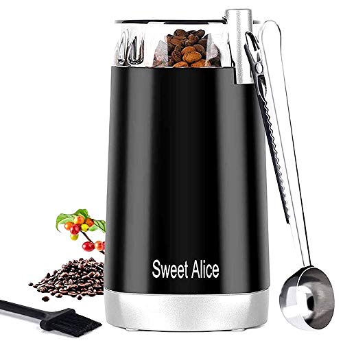Kaffeemühle für Spice Elektrische Kaffeemühle Klein Gewürzmühle Pfeffermühle Kaffeebohnen Nüsse Gewürze Getreide Mühle…