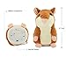 Wua Cute Mimicry Pet Talking Hamster Repeats What You Say Plush Animal Toy Electronic Hamster Mouse for Kids Birthday / Christmas Gift (Brown)