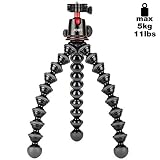JOBY GorillaPod 5K Kit. Professional Tripod 5K Stand and Ballhead 5K for DSLR Cameras or Mirrorless Camera with Lens up to 5K (11lbs). Black/Charcoal.
