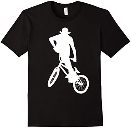 Men's Bicycle Bike BMX sport T shirt for men women boys girls tees Large Black
