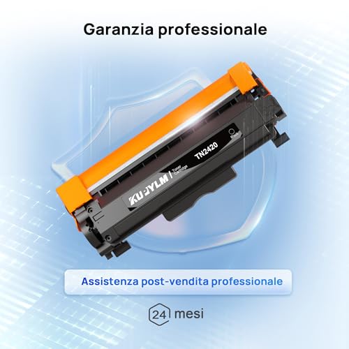 KUPYLM TN2420 TN 2420 Compatible Toner for Brother TN2420 Compatible with MFC L2710DW MFC L2710DN HL-L2310D HL-L2350DW MFC L2750DW DCP-L2510D HL-L2375DW MFC L2730DW DCP-L2530DW DCP-L2530DW DCP-L2530DW DCP-L2510D 2550DN (2 black)
