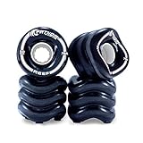 Fathom by Shark Wheel 60MM Reef 4-Piece Innovative Skateboard Wheel Set, Black