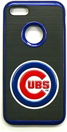 MIZCO SPORTS iPhone 8/7 Flex Licensed Case With 3D Steel Cut Logo - MLB Chicago Cubs