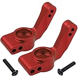 Hobbypark Aluminum Stub Axle Carriers Replacement of 3752 for 1/10 Traxxas Slash 2WD Upgrade Parts (Red)