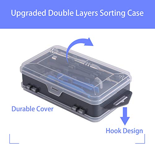 Professional Level Precision Screwdriver Tool Kit,139 in 1 with 98 Magnetic Bits and 41 Repair Tools Such as Flexible Shaft, Magnetic Pad, Suitable for PS4, iPhone, Laptop,MacBook and Computer Repair