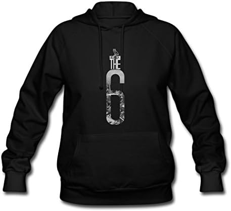 New Ladies Womens Drake Views From The 6 Logo Hooded Sweatshirt Coat M