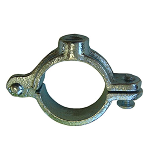 Hinged Split Ring Pipe Hanger 1/2" IPS- Galvanized Split Loop Ring Style Pipe Support - Thumbnail 2