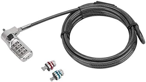 Targus DEFCON 3-in-1 Lock, Resettable Combination Retail Lock for Laptop Computer and Desktop Security Cable (ASP86RGL) - Image 3
