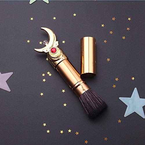 EDA LUXURY BEAUTY ROYAL MOON GOLD EXCLUSIVE MAKEUP BRUSH WITH COVER Flawless Flat Top Design Perfect Blending Blush Foundation Bronzer Contour Highlighter Powder Best Retractable Kabuki Brush Vegan 3 EDA LUXURY BEAUTY ROYAL MOON GOLD EXCLUSIVE MAKEUP BRUSH WITH COVER Flawless Flat Top Design Perfect Blending Blush Foundation Bronzer Contour Highlighter Powder Best Retractable Kabuki Brush Vegan
