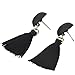 JOYJULY Beautiful Elegant Korean Style Long Thread Tassel Drop Dangling Earrings Ear Studs
