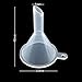 Freedi 12Pcs Mini Clear Plastic Funnels for Essential Oils Lab bottle & Perfume Craft Spice Filling Liquid Small