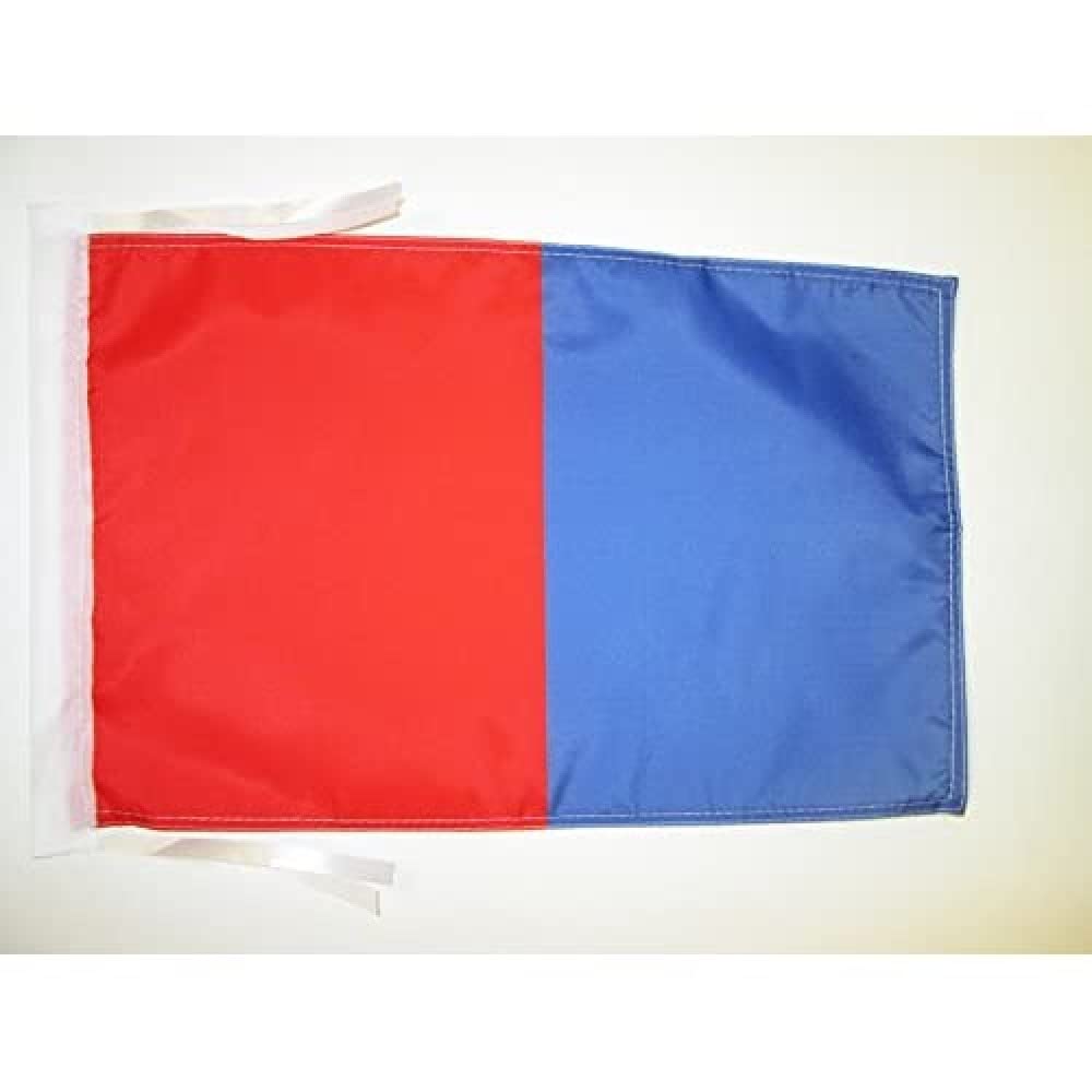 AZ FLAG - Catania Flag - 18'' x 12'' - 100% Polyester Catania in Sicily Small Banner with Two Cords - Fade Resistant - Vivid Colors - 18x12 in - 45x30 Cm — image 1